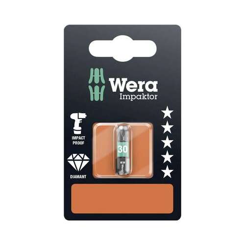 Wera 867/1 IMP DC Bit Torx T30, cu acoperire de diamant, rezistent la impact, lungime 25 mm