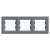 Schneider ASFORA cadru triplu orizontal otel, gri