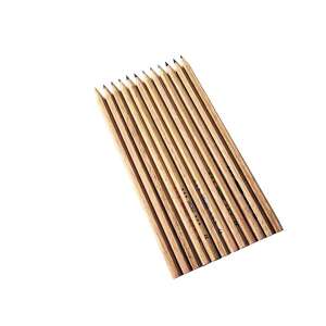 Herlitz 12 kolorowych ołówków drewnianych, różne kolory, certyfikat FSC, naturalne drewno, sześciokątny kształt - Toll & Ceruza