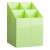 ICO Design rechteckiger Schreibtisch-Organizer in hellgrün mit 4 Fächern