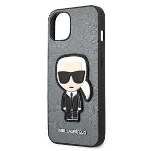 Karl Lagerfeld Ikonik silber iPhone 13 Mini Hülle - Karl Lagerfeld Handyhüllen
