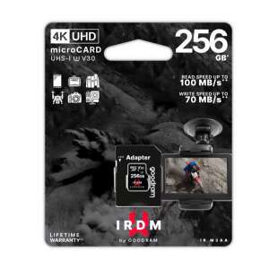 GOODRAM memóriakártya IRDM 256GB (microSDXC - Class U3, UHS-1) + SD adapter 70515258 