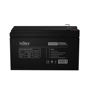 NJOY GP09122F 12V 9Ah AGM battery, sealed, maintenance-free, F2/T2 terminals - NJoy