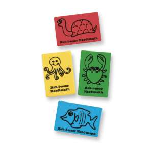 Sada gúm Koh-i-noor Morské zvieratá, farebné gumy s motívmi morských živočíchov - Gumy