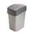Kosz na śmieci Curver Pacific Flip Bin 10L srebrny/grafitowy z klapą