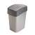 Curver Pacific Flip Bin 10L silver/graphite trash can with flip lid