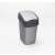 Curver Pacific Flip Bin 10L silver/graphite trash can with flip lid