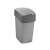 Curver Pacific Flip Bin 10L silver/graphite trash can with flip lid