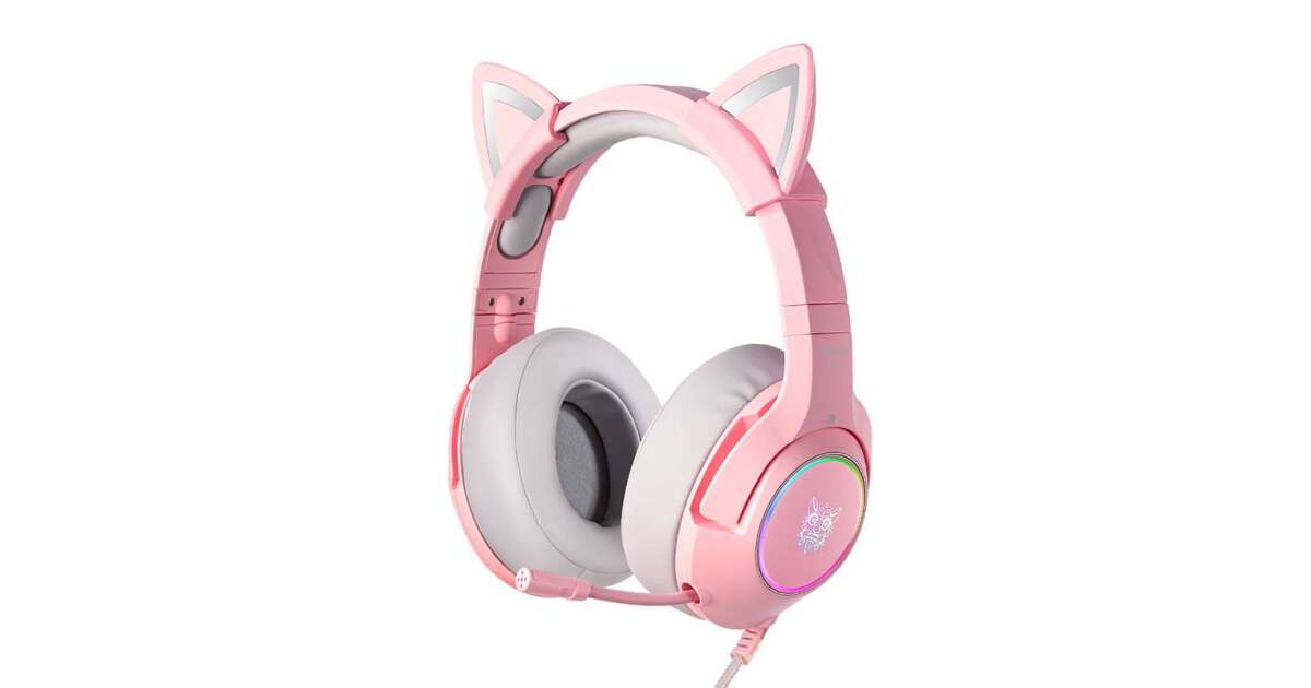 Onikuma Headphones With Mic Cat Ears Onikuma K9 RGB Gaming Headset