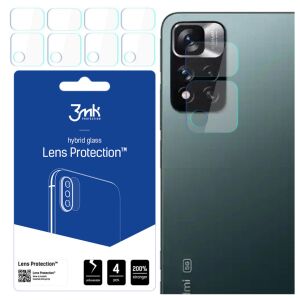 Xiaomi Redmi Note 11 Pro+ 5G protecție lentilă cameră, sticlă hibridă 3mk Lens Protection, set 4 bucăți - 3MK Folii protecție