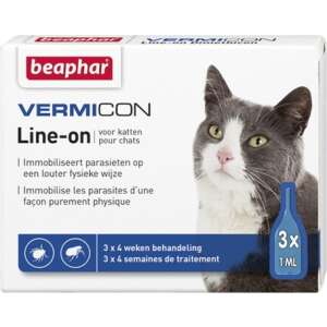 Beaphar Vermicon Cat Line-on Spot-on (3 x 1 ml) 31986563 Bolha- és kullancsriasztó