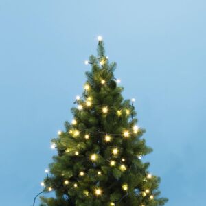 Home by Somogyi warm white string lights on Christmas tree, 100 LED, 9.5m - Christmas