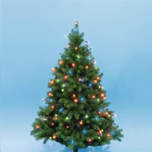 Home by Somogyi színes, vezetékes LED Fényfüzér 50db izzóval 5,5m