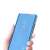 Hand holding a blue Clear View Flip Case for Samsung Galaxy A53 5G