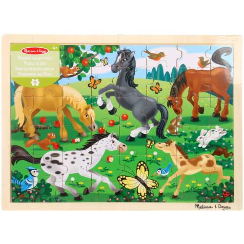 Melissa & Doug fa Puzzle - Lovas