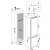 Whirlpool ART 9811 SF2 built-in refrigerator installation dimensions, technical drawing