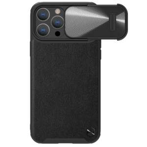 Nillkin CamShield Leather S Case for iPhone 14 Pro Max, black, camera cover - Nillkin