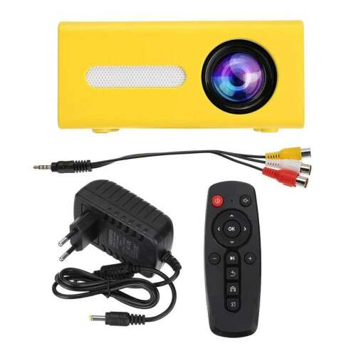 Mini Projektor, HDMI, sárga