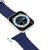 Dux Ducis OceanWave Apple Watch band installation, blue silicone strap