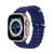 Dux Ducis OceanWave silicone watch band for Apple Watch 8, 7, 6, 5, 4, 3, 2, SE (41mm, 40mm, 38mm) in OceanWave blue