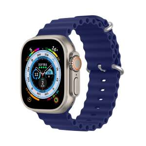 Dux Ducis OceanWave szilikon szíj Apple Watch-hoz, kék színben - Okosóra szíj