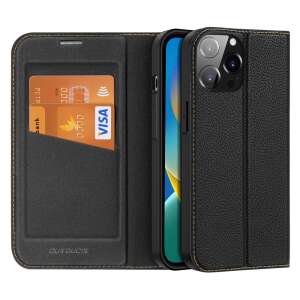Dux Ducis Skin X2 black leather flip case for iPhone 14 Pro Max with card holder - Dux Ducis