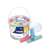 Playbox 20 piece sidewalk chalk set in a clear plastic bucket with a lid