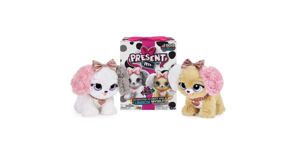 Present Pets Meglepetés interaktív kutyus, rózsaszín Pepita.hu