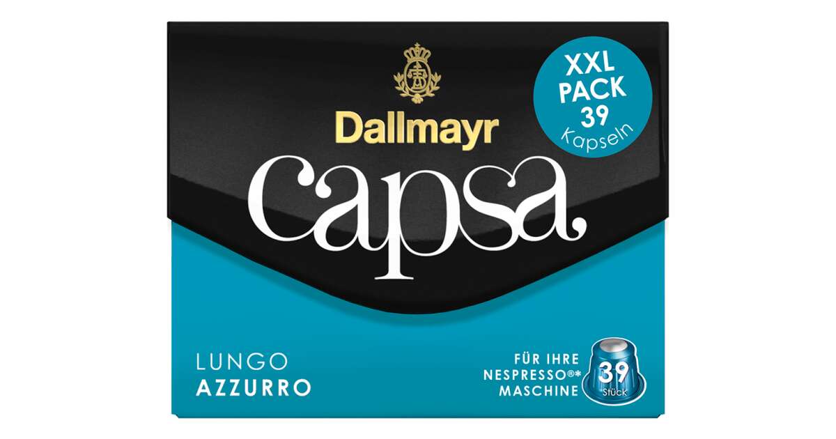 Dallmayr Capsa XXL Lungo Azzurro kávékapszula 218 g (39 db)