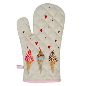 Clayre-Eef sütőkesztyű fagylalt mintával, 18x30cm, 100% pamut - Clayre & Eef