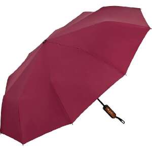 Umbrelă pliabilă automată Clark cu protecție UV, bordo, rezistentă la vânt, cu strat de teflon - Umbrele