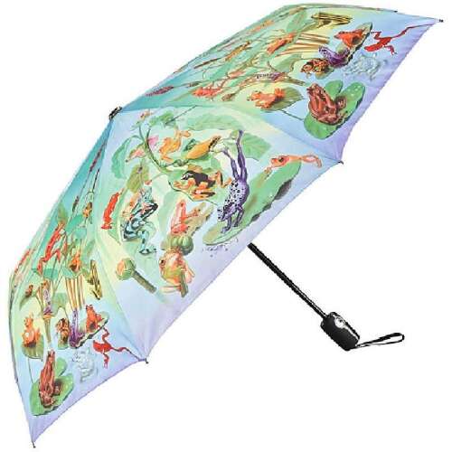 Von Lilienfeld Békacsalád UV szűrős automata összecsukható esernyő / napernyő - béka mintás esernyő