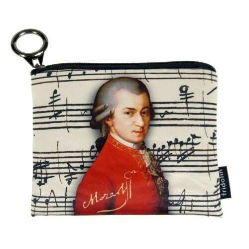 Fridolin Mozart mini pénztárca kotta mintával - Fridolin
