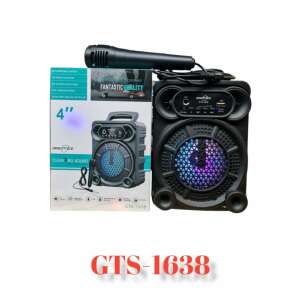 GTS 1638 Hordozható karaoke bluetooth hangszóró mikrofonnal 70651118 Bluetooth hangszórók
