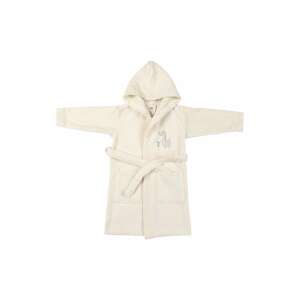 Krémszín dinós köntös gyerekeknek, 4-6 éves korig - Gyerek köntös