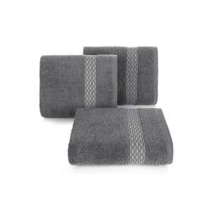 Riva jacquard törölköző acélszürke 70x140 cm - Riva Jacquard