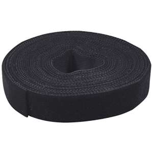 LogiLink 4m čierny opakovane použiteľný káblový zväzok na suchý zips - Sťahovacie pásky