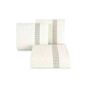 Riva jacquard törölköző krémszín 50x90 cm - Riva Jacquard