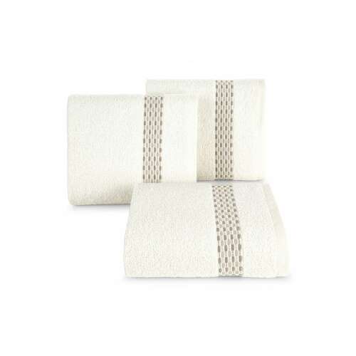 Riva jacquard törölköző krémszín 50x90 cm