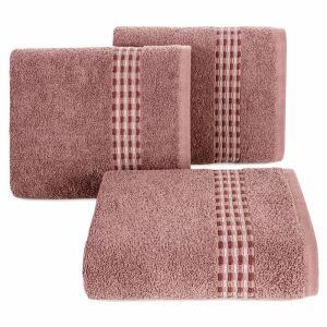 Riva Jacquard Pasztell Rózsaszín Kéztörölköző Szett - 50x90 cm - Riva Jacquard