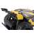 Rear view of Overmax X-Rally 2.0 remote control car, black and yellow