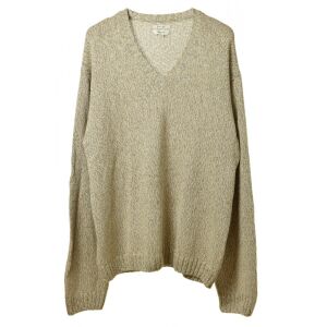 Gant barna V-nyakú férfi pulóver, elölnézet - Gant