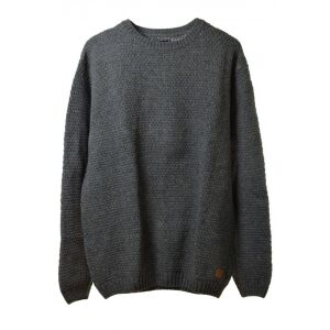 Gant sötétszürke kötött férfi pulóver, elölnézet - Gant