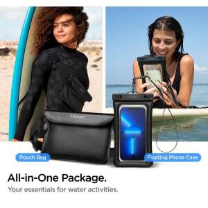 Spigen A621 husă impermeabilă pentru telefon și set de borsetă pentru activități acvatice - Spigen Huse telefon