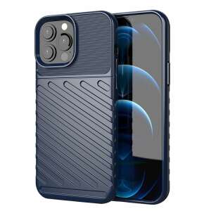 Blue iPhone 13 Pro Max shockproof case with a textured design - Apple Phone Case