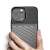 Black iPhone 13 Pro Max shockproof case with a textured design