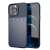 Blue iPhone 13 Pro Max shockproof case with a textured design