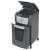 REXEL Optimum AutoFeed+ 225X paper shredder with 60L bin, side view with bin open