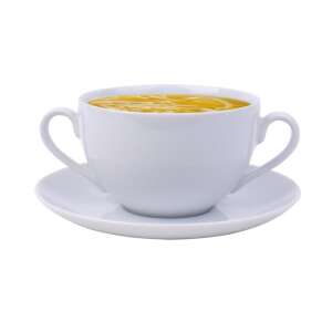 ROTBERG Pahar de supă + farfurie de supă, ROTBERG, alb, 35 cl, set de 6 Basic 32003767 Farfurii