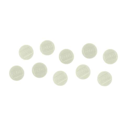 10 db NOBO erős fehér mágneses korong, 38 mm átmérőjű